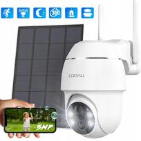 Lauko saulės kamera 5MP, pasukama 355°, IP, WiFi, 5200mAh akumuliatorius, ONVIF