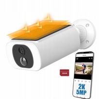 Lauko saulės kamera su WiFi, 5MP, 120° kampu, baterija, 32GB kortelė