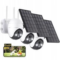 Lauko saulės IP WiFi kamera, 5MP, 2K, pasukama