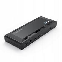 USB-C dokas Wavlink, palaiko du 4K monitorius, 100W įkrovimas