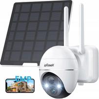 Lauko IP WiFi kamera, 5 MP, 4x priartinimas, saulės energija, tinka 9600 mAh baterijoms