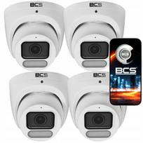 Vaizdo stebėjimo kamera BCS-P-EIP26FCL3-Ai1, 6MP, WhiteLight, WDR 120dB, IP67, AI, 4 vnt.