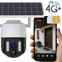 Lauko sukama stebėjimo kamera su SIM kortele, GSM/LTE 4G, saulės energija