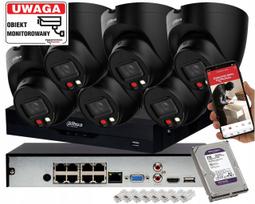 Stebėjimo kamerą rinkinys Dahua su 6 IP kameromis IPC-HDW1439V-A-IL-BLACK 4 Mpx