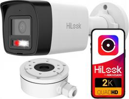 Lauko IP kamera 4MPx PoE HiLook by Hikvision su montavimo dėžute DS-1280ZJ-XS