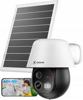 Lauko saulės kamera COCOCAM 4G LTE, 2K, su AI, pasukama, stebėjimui 24/7