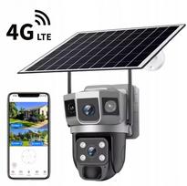 Lauko saulės kamera 4G, 8 MP, 4K, trys ekranai, SIM kortelė