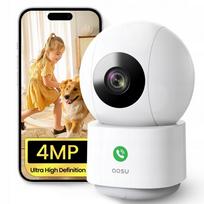 Vidaus WiFi kamera AOSU 4MP, 360°, Homekit, 5G/2.4GHz, su Alexa