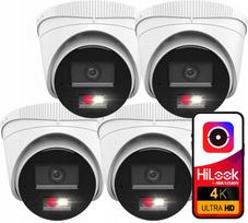 Dome IP kamera HiLook IPCAM-T8-30DL, 8 Mpx, su mikrofonu, PoE, 4 vnt.