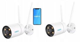 Dviejų Reolink Color Series W320X belaidžių 4MP WiFi kamerų rinkinys