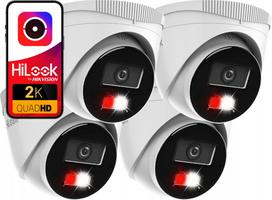 IP kamerų rinkinys 4 vnt. 4MPx PoE HILOOK BY HIKVISION IPCAM-T4-30DL, lauko