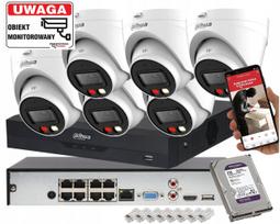 Stebėjimo kamerų komplektas Dahua 6x PoE dome IP, IPC-HDW1439V-A-IL, 4 Mpx