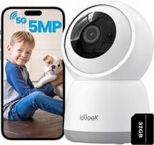 Vidaus IP vaizdo kamera 5MP, 5G, su baterija, 4x priartinimas, 32GB atmintis, nuolatinis įrašymas