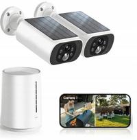 Vaizdo stebėjimo kamera 2K, WiFi, rinkinys 6 vnt., 2x SD kamera, 32GB vidinė atmintis, palaiko 512GB