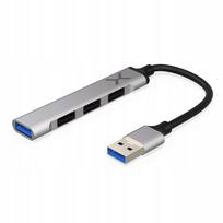 USB šakotuvas KRUX Force10, 1x USB 3.1, 3x USB 2.0, kompaktiškas, lengvas