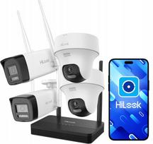 Belaidžių WiFi kamerų rinkinys 4 vnt. 4MP HiLook Hikvision WIFIKIT-BT4-4CH