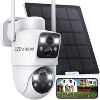 Lauko saulės kamera CZEview 4MP, WiFi, 360° dviguba optika, spalvotas vaizdas naktį