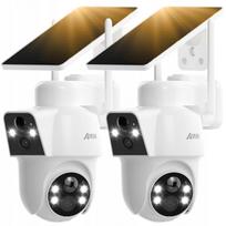 Lauko stebėjimo kamera ANRAN, 2MP+2MP, dvi objektyvai, WIFI6, 180°/360° PTZ, naktinis matymas