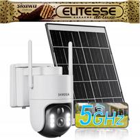 Lauko saulės kamera SHANNA, WiFi 5GHz, 2K 4MP, IP66, balta