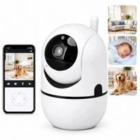 Vidaus WiFi vaizdo kamera MINI, pasukama, 2MP, kūdikių stebėjimui