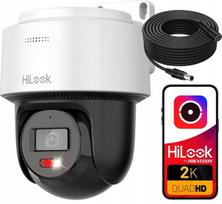 4MP PoE HiLook by Hikvision vaizdo stebėjimo kamera su Hybrid Light, 10 m kabelis