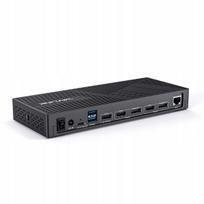 Dokavimo stotelė WavLink USB-C 15-in-1, 3x 4K DisplayLink, LAN, 6x USB
