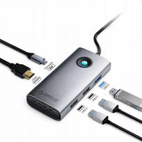 USB-C jungčių stotelė Orico PW11, 6-in-1, HDMI 4K, PD 100W, RJ45 2.5G