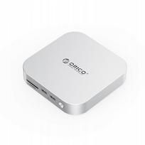 Adapteris Orico MiniLink M47P 7-in-1, 40Gb/s, 2x M.2, USB-A, SD/TF, tinka Mac mini 2024