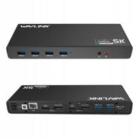 Universalus WAVLINK Pro dokas, 2×HDMI/DP, 2×4K, USB 3.0/USB-C