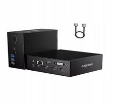 USB-C stotelė OBERSTER DC006B, 2x HDMI 4K, VGA, PD 100W, USB-C 3.0