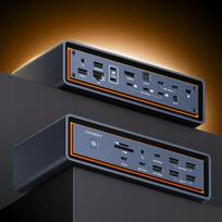 Dokų stotelė iVANKY FusionDock Max 2, Thunderbolt 5, 23 jungtys, 3x 6K ekranai, 140W PD, 120Gbps, skirta MacBook