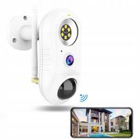 Lauko tinklo kamera 1080P WiFi, balta, su judesio davikliu