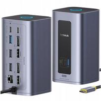 Doko stotelė Baseus Nomos NU1 Air Spacemate 12in1, 100W PD, pilka