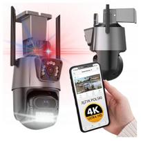 Wi-Fi IP pasukama kamera, 8MP, dviguba optika, AI sekimas