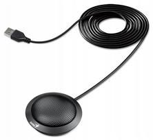 Konferencinis mikrofonas GENIUS MIC-100U USB, juodas, visakryptis