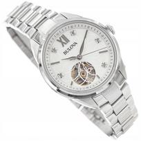 Moteriškas laikrodis BULOVA 96P181, sidabrinis, automatinis, ant apyrankės