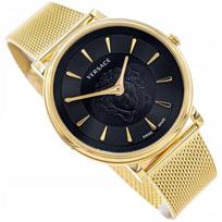 Moteriškas laikrodis VERSACE VE8102119 V-CIRCLE, auksinis, su apyranke