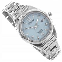 Moteriškas laikrodis CITIZEN EW2601-81M, Eco-Drive, Super Titanium, sidabrinis, 10 BAR