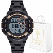 Vaikiškas laikrodis PACIFIC TAHI-336G-06 su chronometru, žadintuvu, data ir apšvietimu