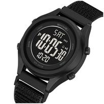 Vaikiškas laikrodis SKMEI skm.126691e.chd, nailoninė elektroninė apyrankė, SLIM