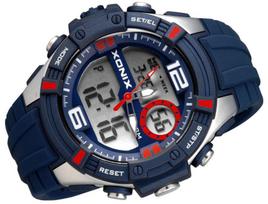 Jaunimo sportinis laikrodis XONIX Dual Time, didelis ciferblatas