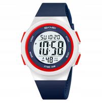 Vaikiškas laikrodis SKMEI, elektroninis, su chronometru, žadintuvu ir datos rodymu, 12/24 val. formatas