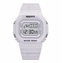 Skaitmeninis sportinis laikrodis 941, unisex, baltas