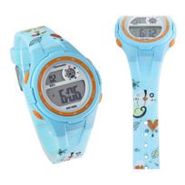 Vaikiškas laikrodis Timemaster LCD su katyte, mėlynas 007/50