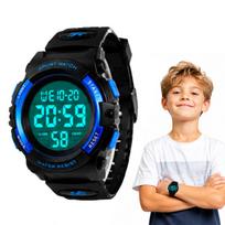 Sportinis laikrodis su elektroniniu ekranu, data ir chronometru