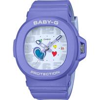 Mergaitiškas laikrodis CASIO BABY-G BGA-10-6AER, atsparus vandeniui, violetinis