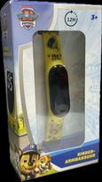 Vaikiška laikrodžio apyrankė su LED ekranu, PSI PATROL, geltona (21/G-729)