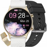 Mergaitėms skirtas išmanusis laikrodis SMARTWATCH GRAVITY su pokalbių, žaidimų ir miego funkcijomis, 3 apyrankių komplektas