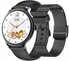 Išmanusis laikrodis Rubicon RNCF13, juodas, Bluetooth, sporto režimai, vyrams ir moterims