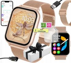 Išmanusis laikrodis su Bluetooth, kalbėjimo funkcija, pulso ir deguonies matavimu, žadintuvu, sporto režimais, pranešimais
